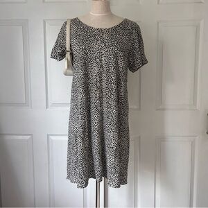 Vintage Leopard Print Tropism Mididress